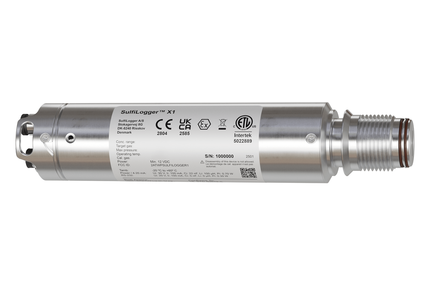 SulfiLogger™ S1/X1-1120 sensor
